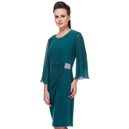 Fuegobella Women Sheath Green Dress - Image 3