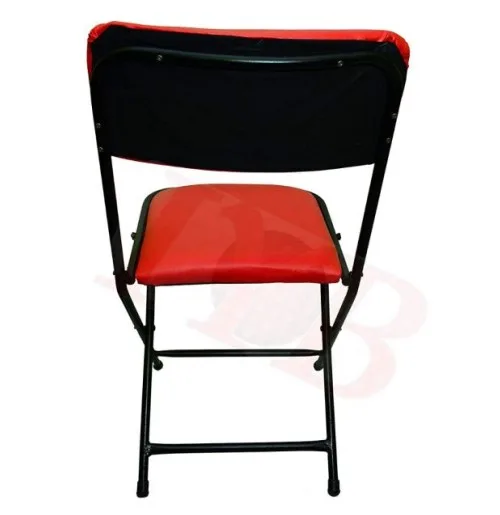 IYB- 18-inch Seating Height Strong Heavy Duty Folding Chair with Seat and Back Cushion for Office Home Garden Breakfast Padded RED- 1P - Image 5
