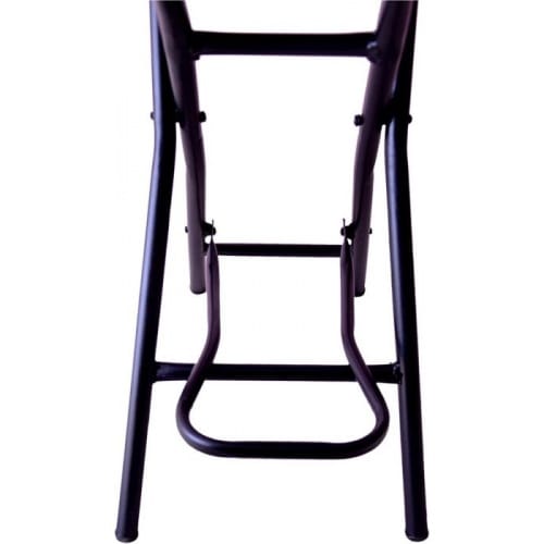 IYB S.K. Strong Heavy Duty Folding Stool Chair with Foot Rest & Higher Height for Kitchen Office Breakfast Padded Black - 1P - Image 4