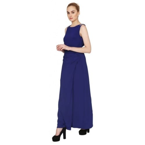 Fuegobella Women Maxi Blue Dress - Image 5