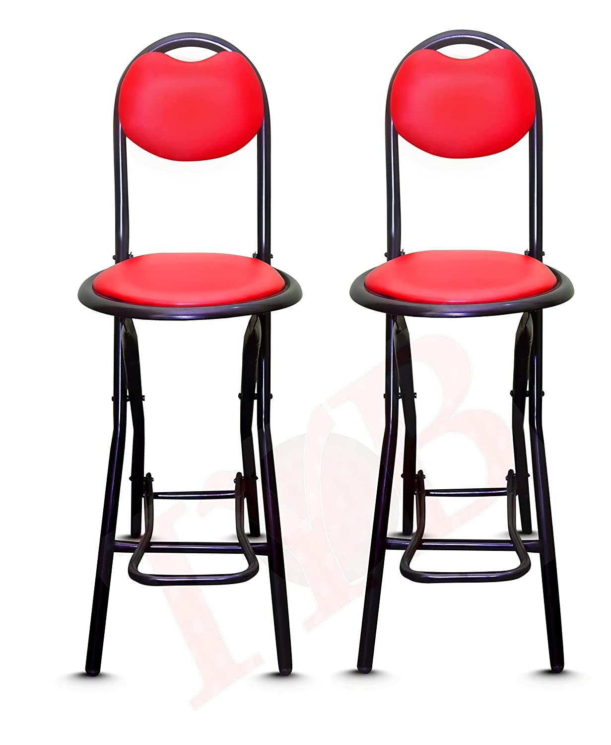 Red stool online chair