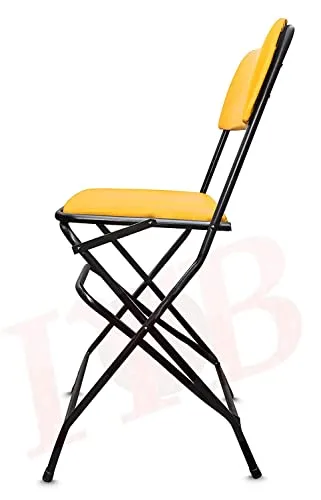 IYB - (24 inch) Square Strong Heavy Duty Folding Padded Chair with Foot Rest for Kitchen, Restaurant & Bar, etc (Yellow) - Image 7