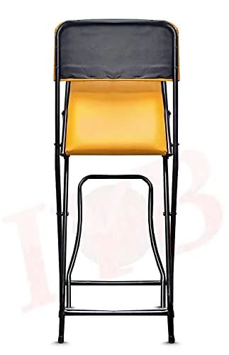 IYB - (24 inch) Square Strong Heavy Duty Folding Padded Chair with Foot Rest for Kitchen, Restaurant & Bar, etc (Yellow) - Image 5