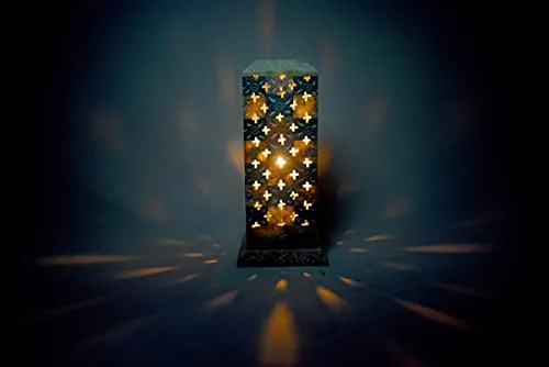 IYB-Handcrafted Soapstone Marble Chess Design 7 inch Incense Holder, Tea Light & Candle Holder, Diffuser Agarbatti Stand (Free 6 Incense Sticks) - Image 6
