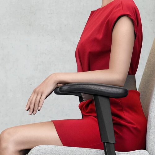 IYB-Office Chair Replacement Plastic,Chair Armrest Pads for Supporting Arms and Elbow (with 4 Free Screws) PP PAD2 - Image 7