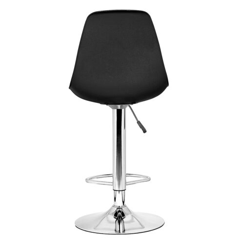IYB Home Rapid High Bar Chair/Kitchen/Office/Resturent/Cafetraria/Icecream Parlour/Hotel Ajustable Height 25 to 32 inches & Rounding Stool [Black] 1 Pc - Image 3