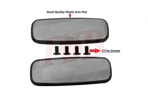 Office Chair Replacement Plastic Arm Pads, Chair Armrest Pads for Supporting Arms and Elbow (with 4 Free Screws, Black)PP PAD 1 - Image 4