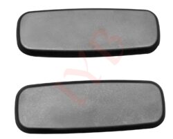 Office Chair Replacement Plastic Arm Pads, Chair Armrest Pads for Supporting Arms and Elbow (with 4 Free Screws, Black)PP PAD 1